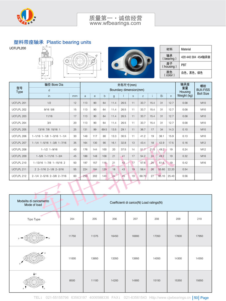 菱形塑料轴承座